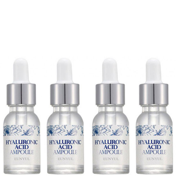 Набор увлажняющих ампульных сывороток Eunyul Hyaluronic Acid Ampoule Set 4×12 мл (8809435404689)