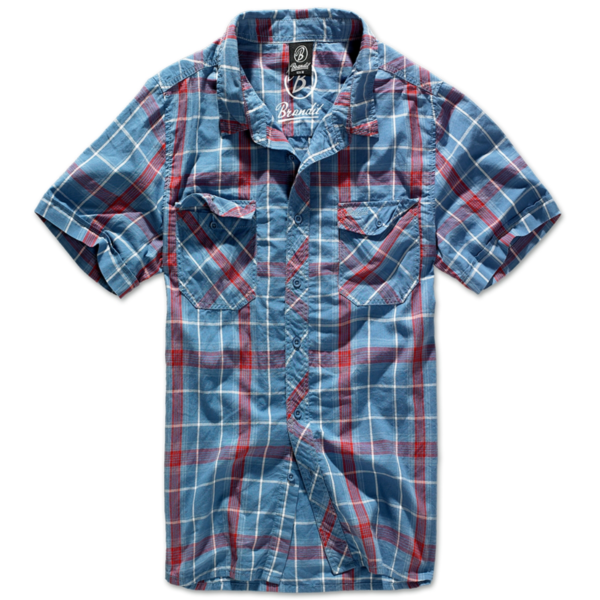 Сорочка Brandit Roadstar RED-BLUE XXL Комбінований (4012.42)
