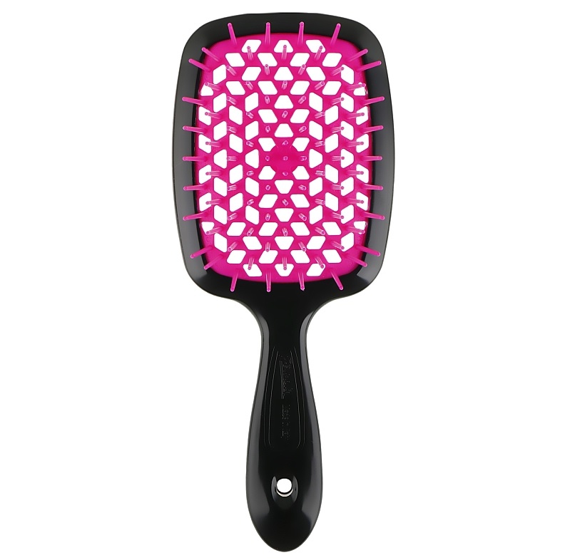 Щітка для волосся чорна з фуксією Superbrush Janeke