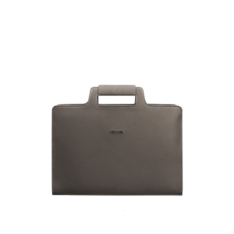 Жіноча шкіряна сумка для ноутбука та документів BlankNote 15 Brown-Beige (BN-BAG-36-beige)