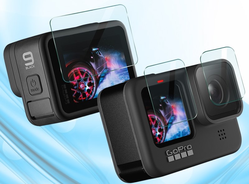 Защитное стекло комплект 3 шт для GoPro HERO 9 BeWatch (12203GO09)