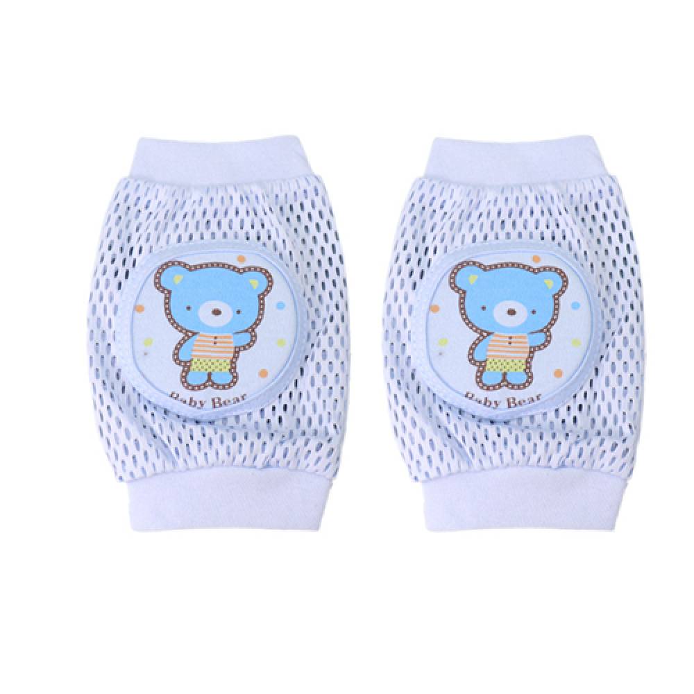 Наколенники детские для ползанья Roxy Kids P25 Мишка Голубой