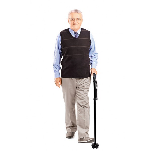 Телескопічна тростина для ходьби опора з ліхтариком Walking Cane MQ Perfect MQ808
