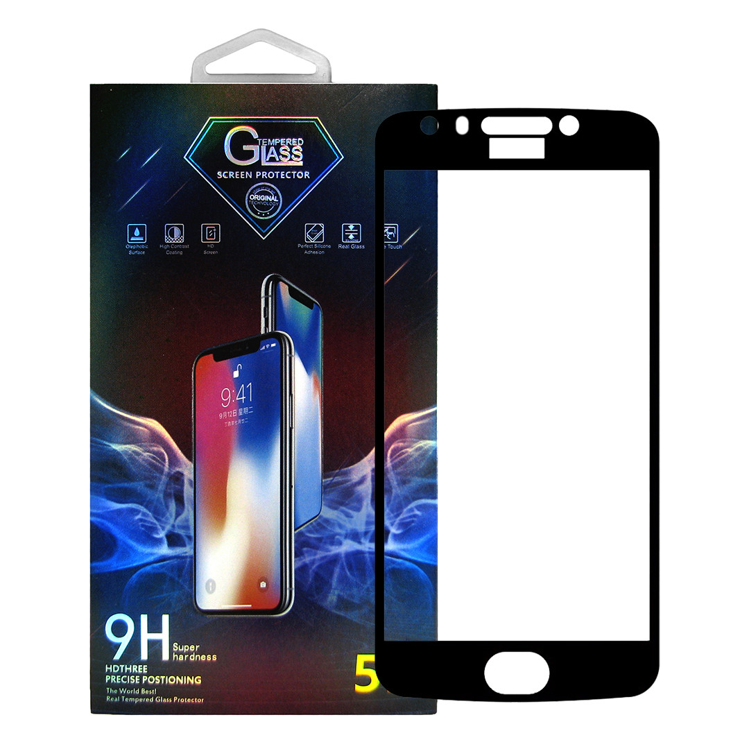 Защитное стекло Premium Glass 5D Side Glue для Motorola Moto E4 Black (arbc6140)