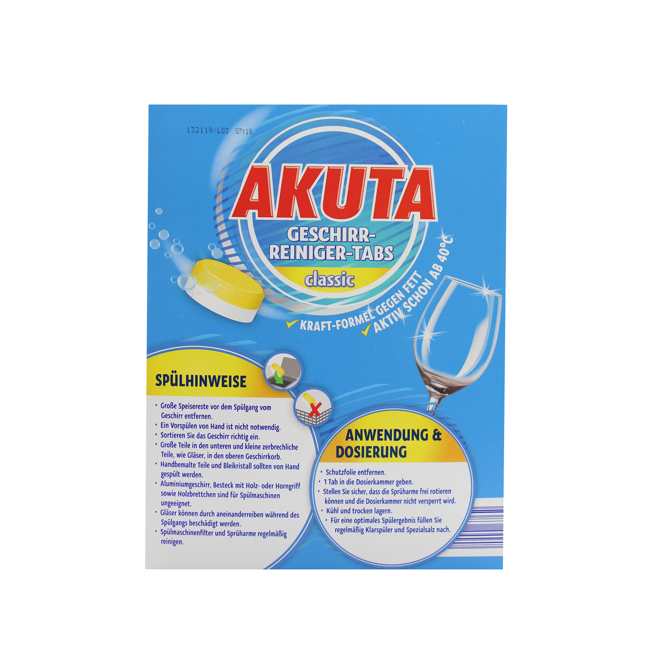 Таблетки для посудомийної машини Akuta Classic XXL 100 шт