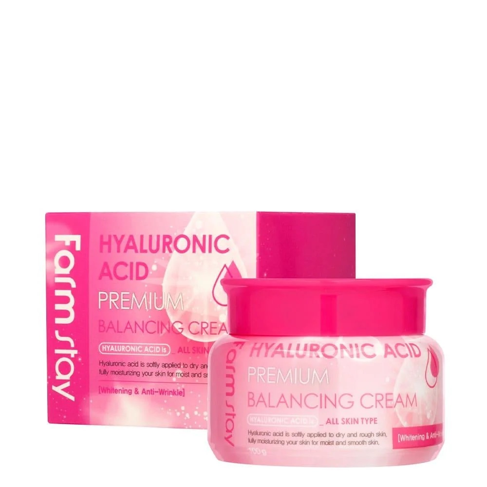 Экстраувлажняющий крем для лица с гиалуроновой кислотой FarmStay Hyaluronic Acid Premium Balancing Cream 100 мл (8809480772290)