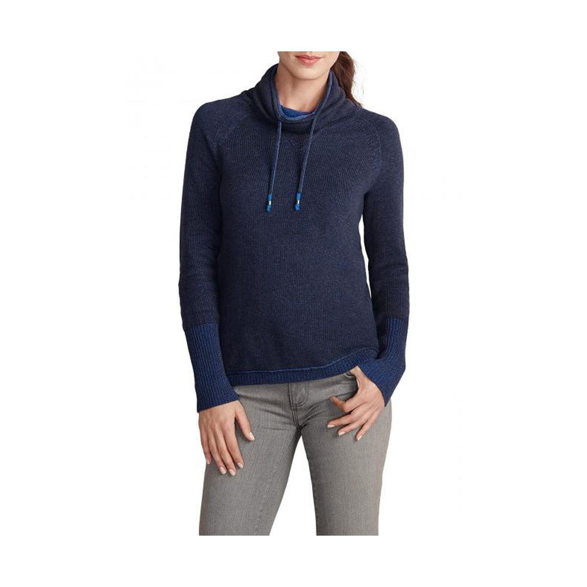 Пуловер Eddie Bauer Women's Pullover mit weitem Rollkragen NAVY L Темно-синій (7194NV)