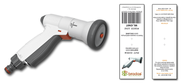 Пистолет для полива EXCLUSIVE WHITE LINE Bradas