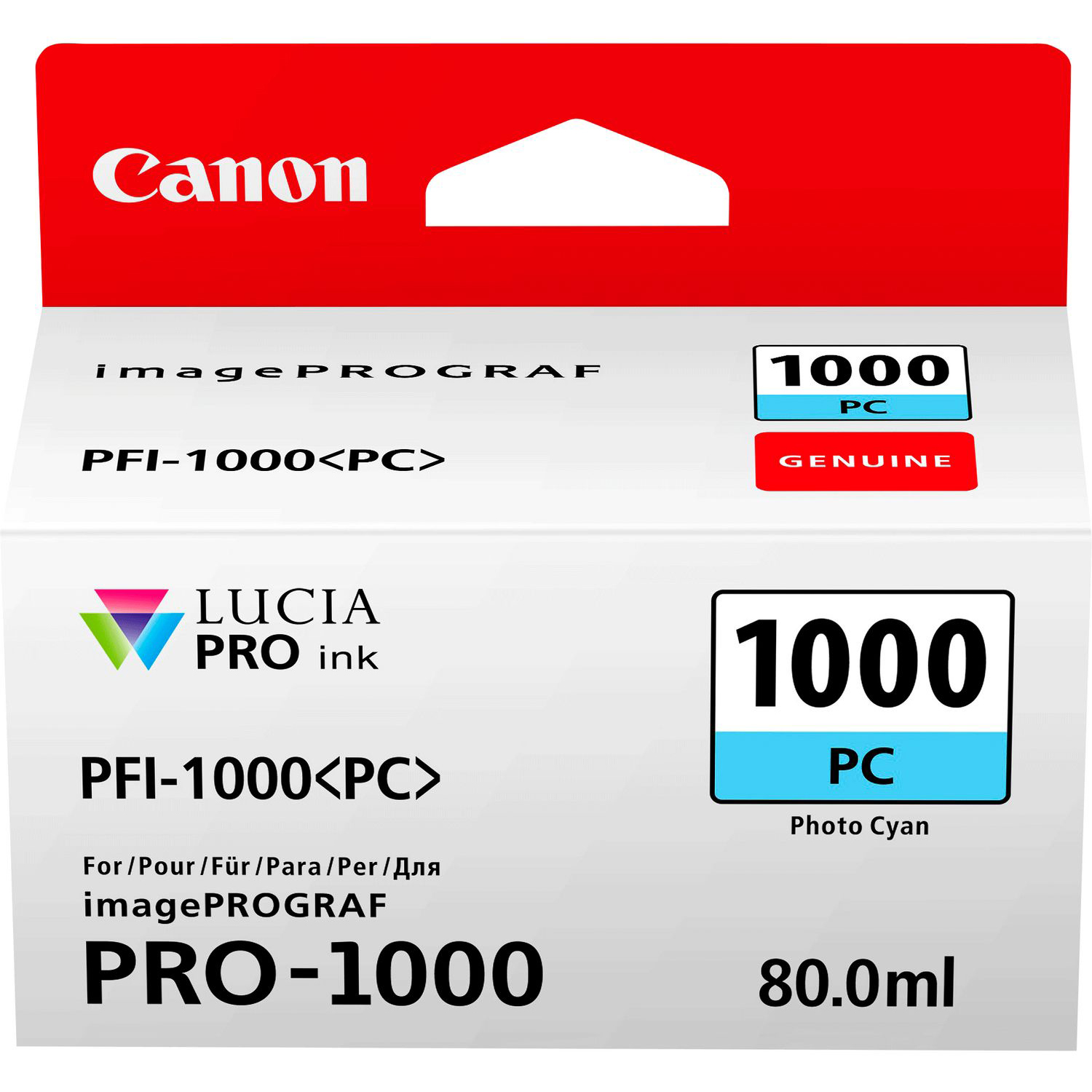 Картридж Canon PFI-1000 PC Photo Cyan (6623559)