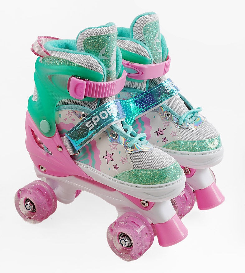 Ролики квады Best Roller 6-75 S PU 29-33 Розовый (170016)
