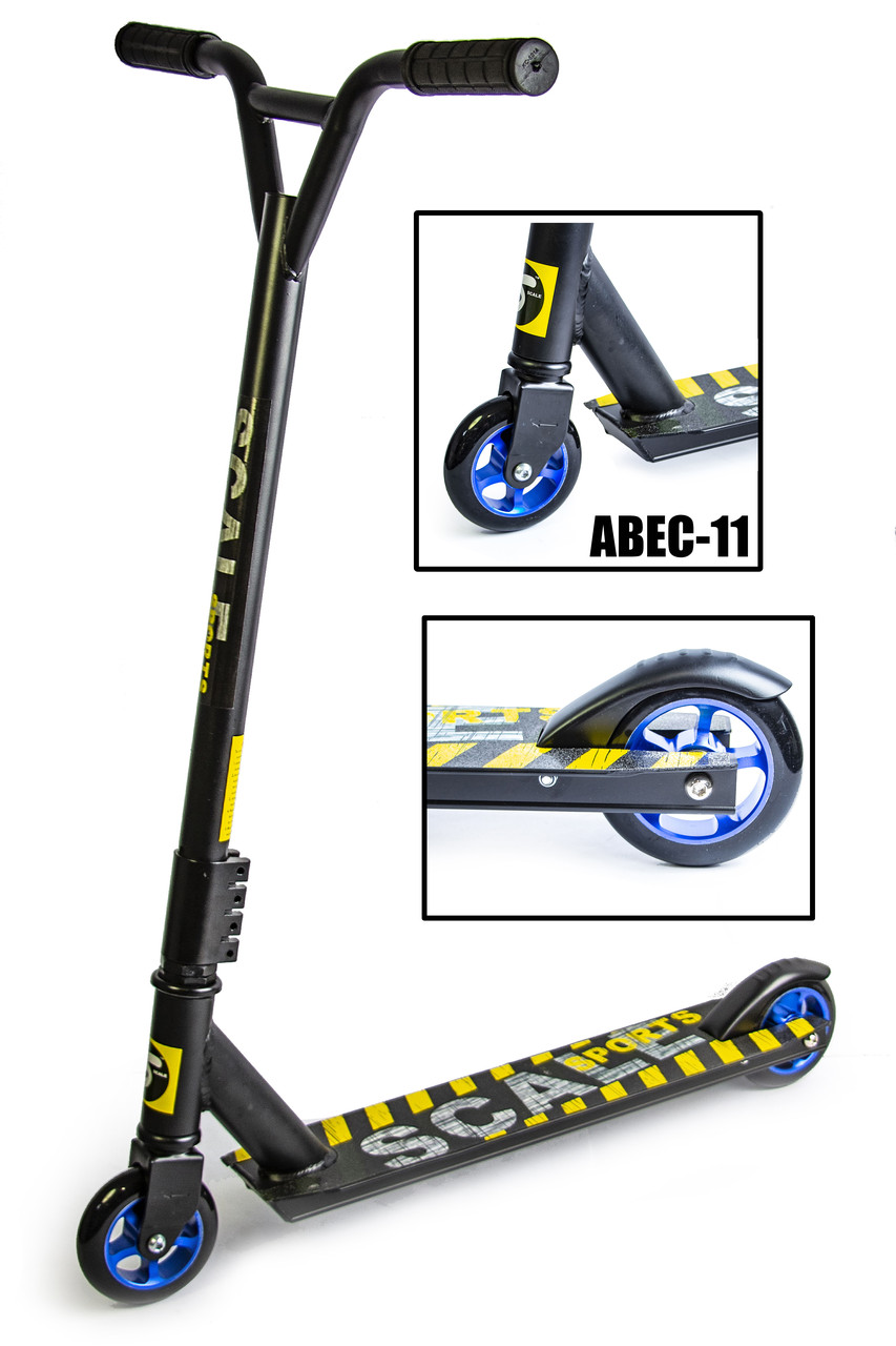 Трюковой самокат Scale Sports Extrem Abec-11 Черный