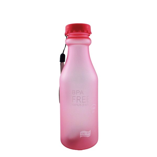 Пляшка для води BPA Free 550 мл матова Рожева (715814320V)