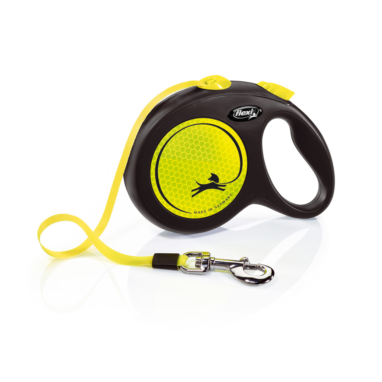 Поводок рулетка для собак Flexi New Neon L 5 м до 50 кг желтый