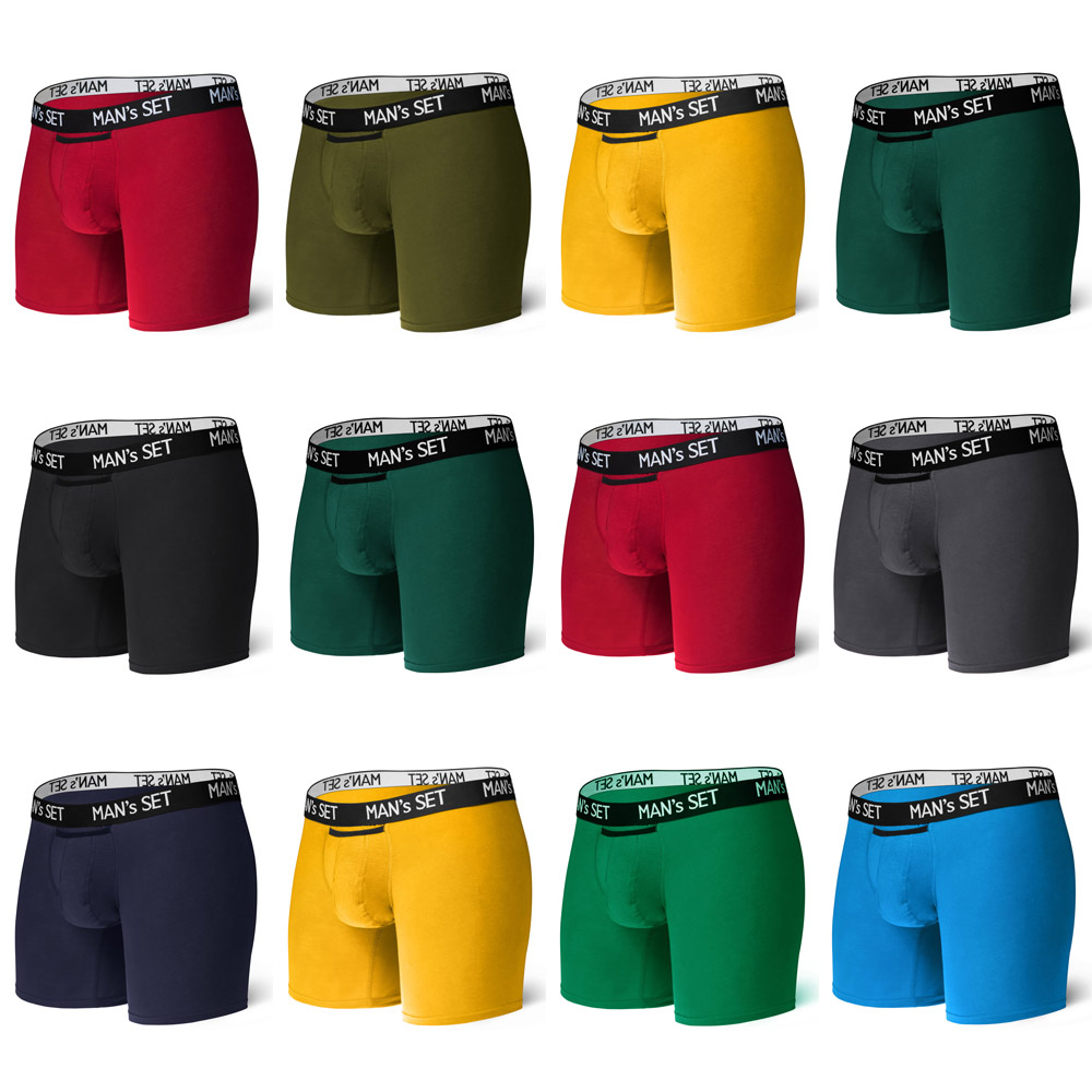 Комплект чоловічих анатомічних боксерів MAN's SET XL Різнокольоровий 12 шт (1154-912)
