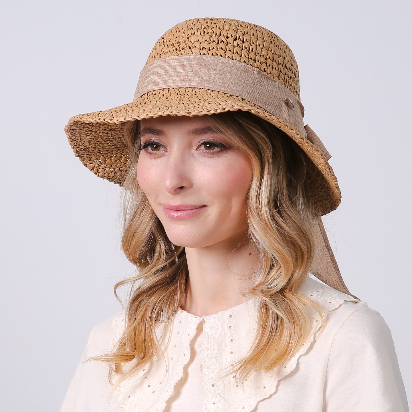Шляпа женская LuckyLOOK Каталина 58 Бежевый 734-197
