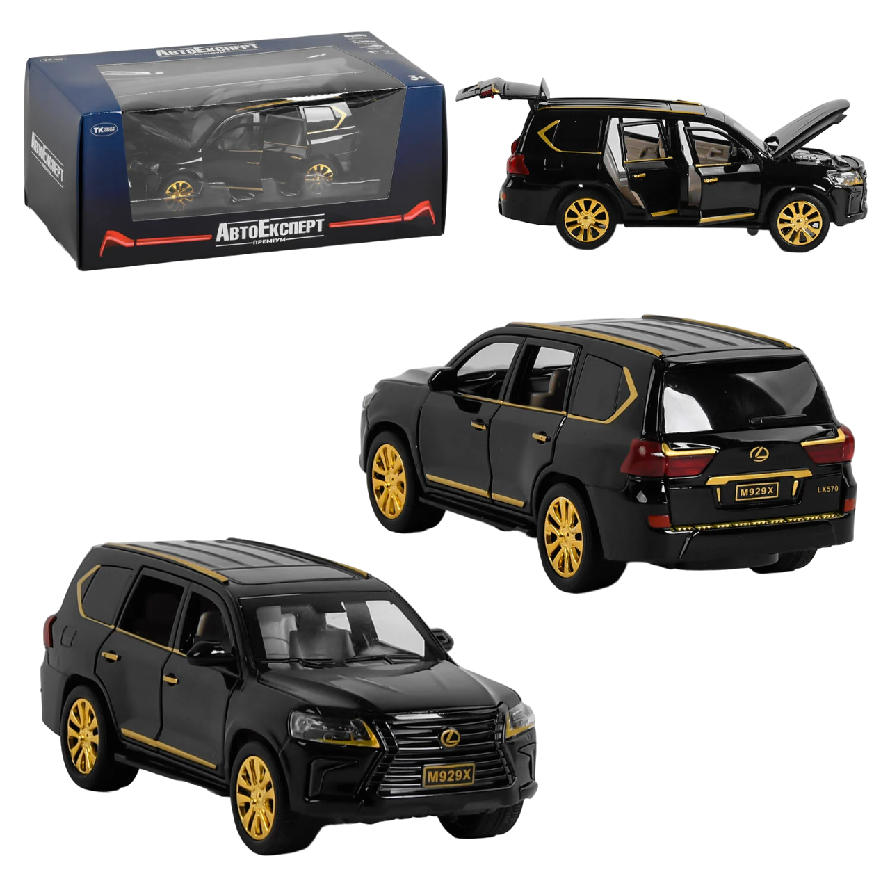 Детский джип TK Group 1:24 Black with gold (107271)