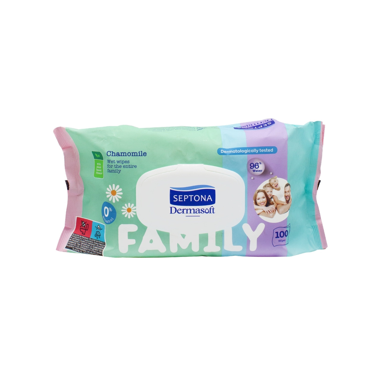 Влажные салфетки Septona Family 100 шт