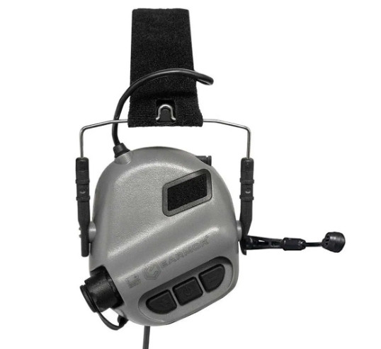 Тактические активные наушники EARMOR М32 FG Серый (1713640218)