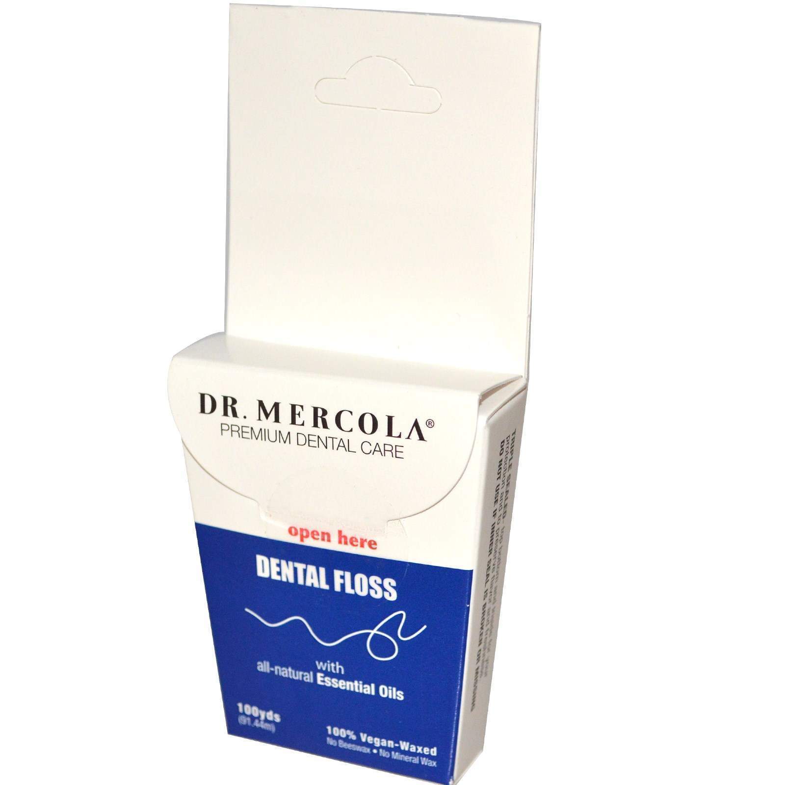 Зубная нить с эфирными маслами Dr. Mercola 91.44 метра. (15740)