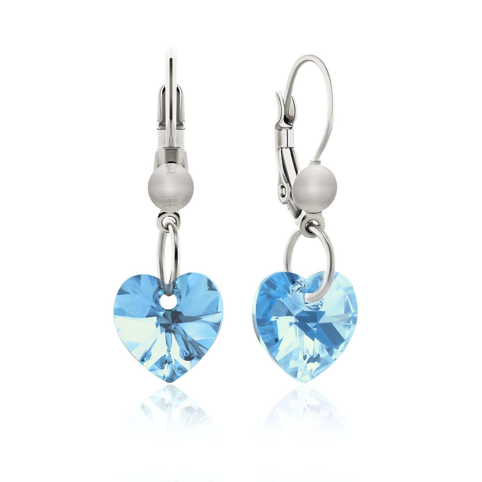 Сережки KOBI Heart Small 10*10 мм зі Swarovski (7440-0129-116-32)