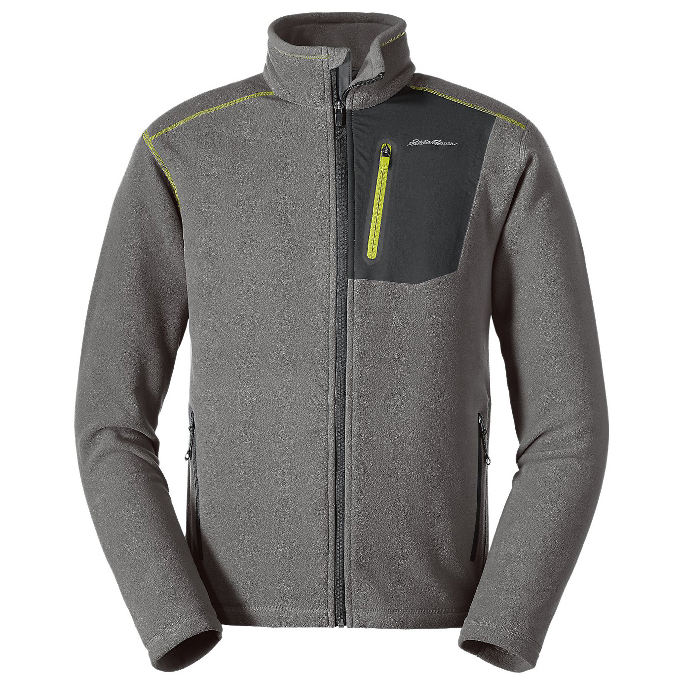 Кофта Eddie Bauer Men Cloud Layer Pro Full-Zip Jacket CHROME XL Сіра (0029CH-XL)