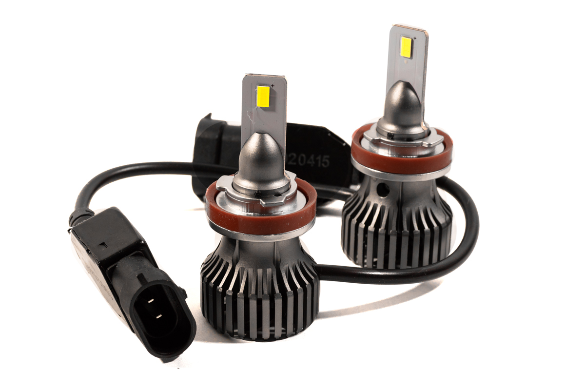 Комплект LED ламп HeadLight F1X H11 (PGJ19-2) 52W 12V 8400Lm з активним охолодженням (збільшена світловіддача)