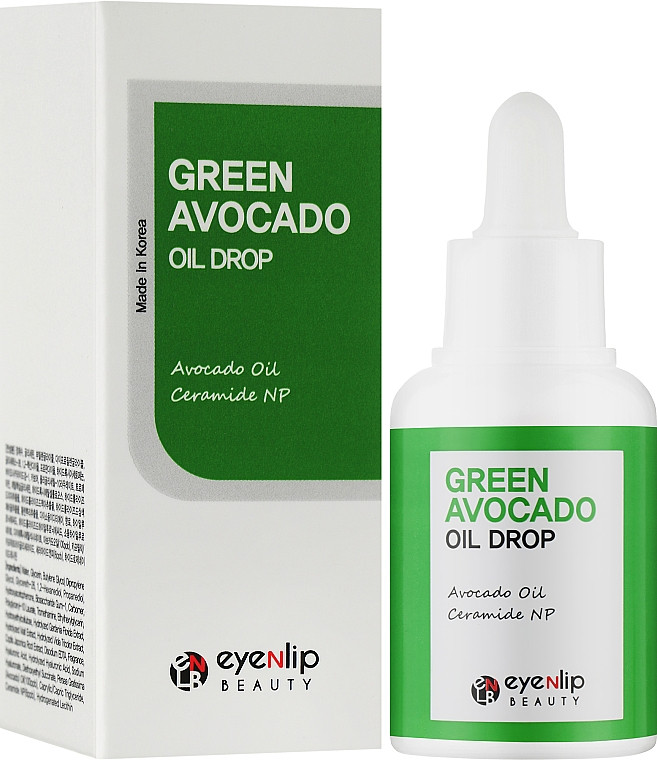 Живильна сироватка для обличчя Eyenlip Green Avocado Oil Drops 30 мл (8809555253280)