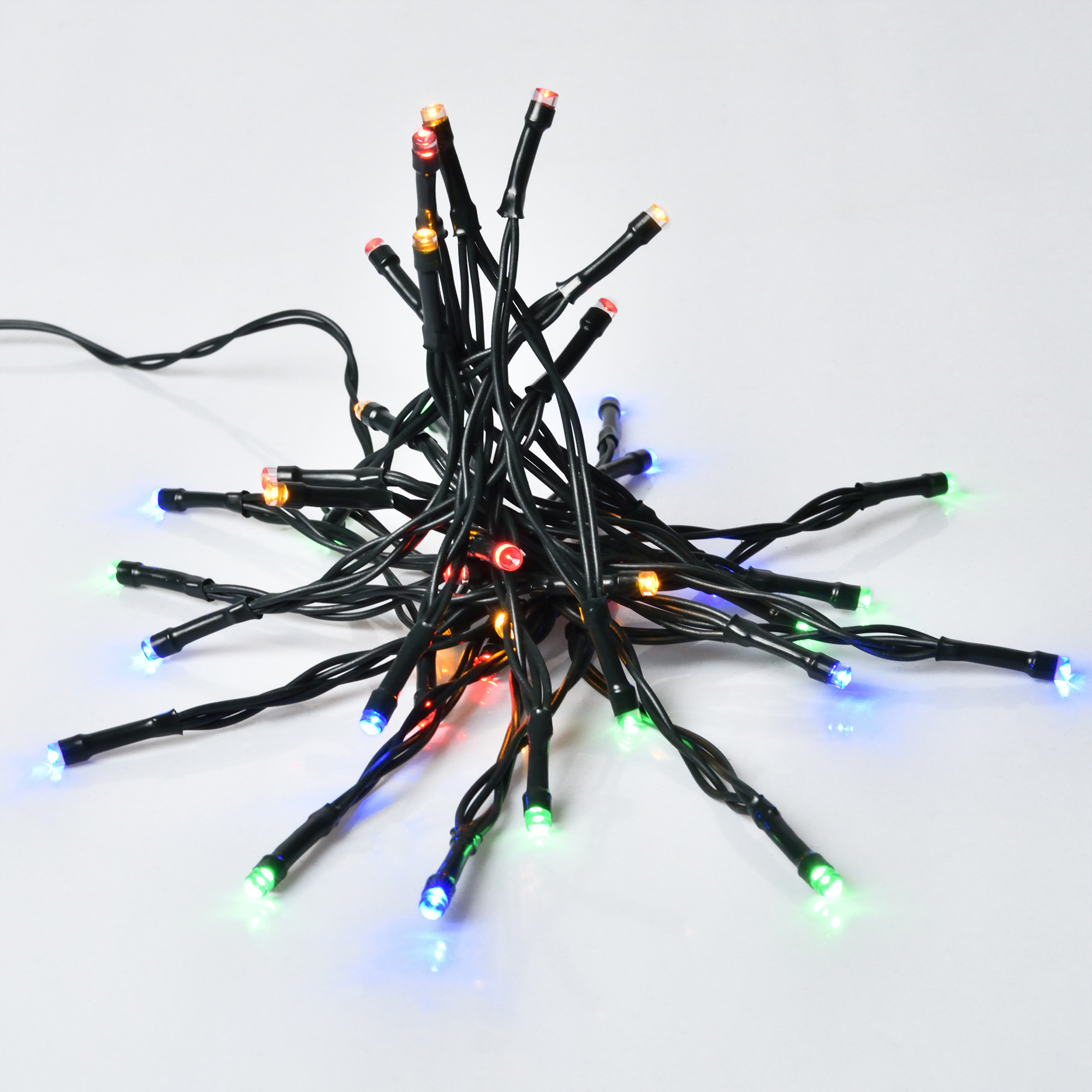 Вулична гірлянда LED, 2.8 м, різнокольорова, з таймером