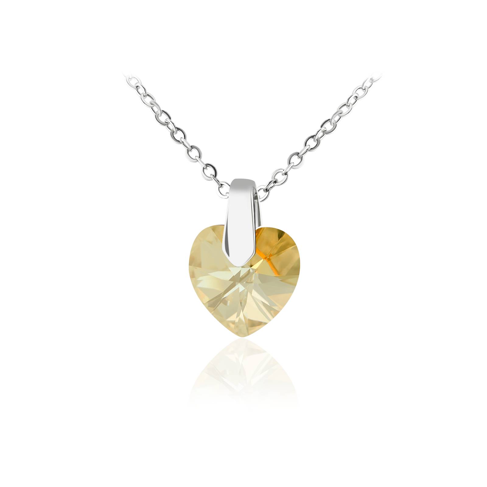 Кулон KOBI Heart Small зі Swarovski 9x10 мм (7430-2259-35-32)