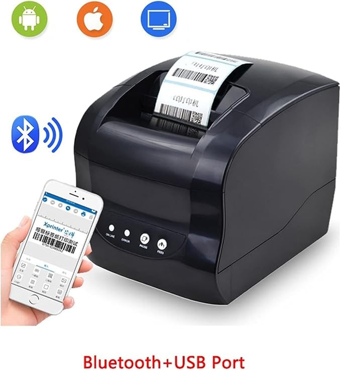 Термопринтер этикеток и чеков Xprinter XP-365B 76 мм Черный 2104618440
