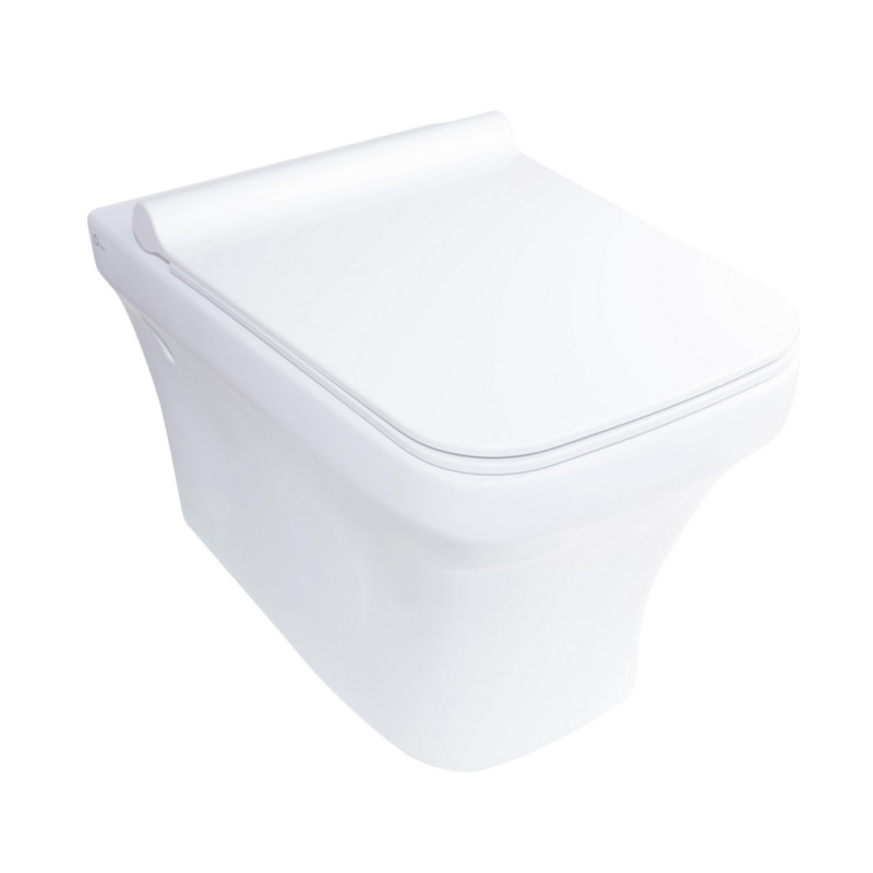 Унітаз Підвісний Qtap Oriole З Сидінням Slim Soft-Close Qt0332006W