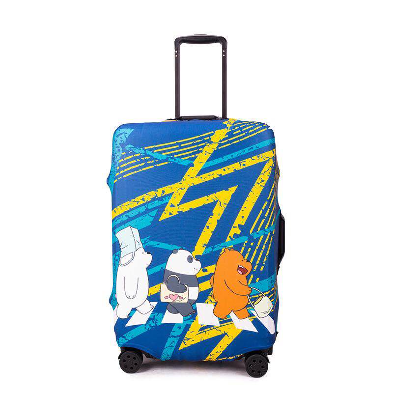 Чехол для чемодана Turister модель Bears Travelers M Разноцветный (BT_070M)