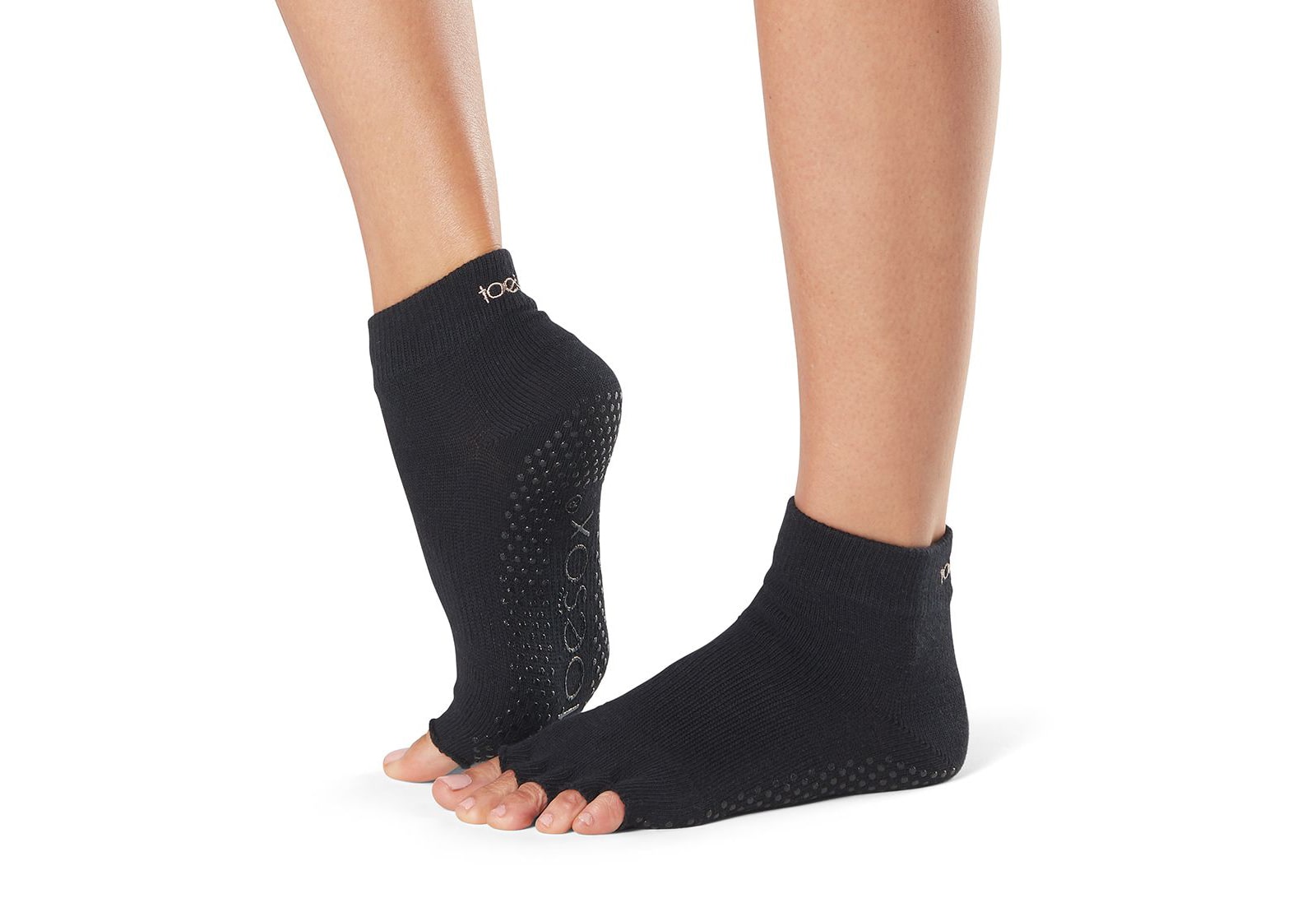 Носки ToeSox Grip Half Toe Ankle M 39-42.5 Black 1593