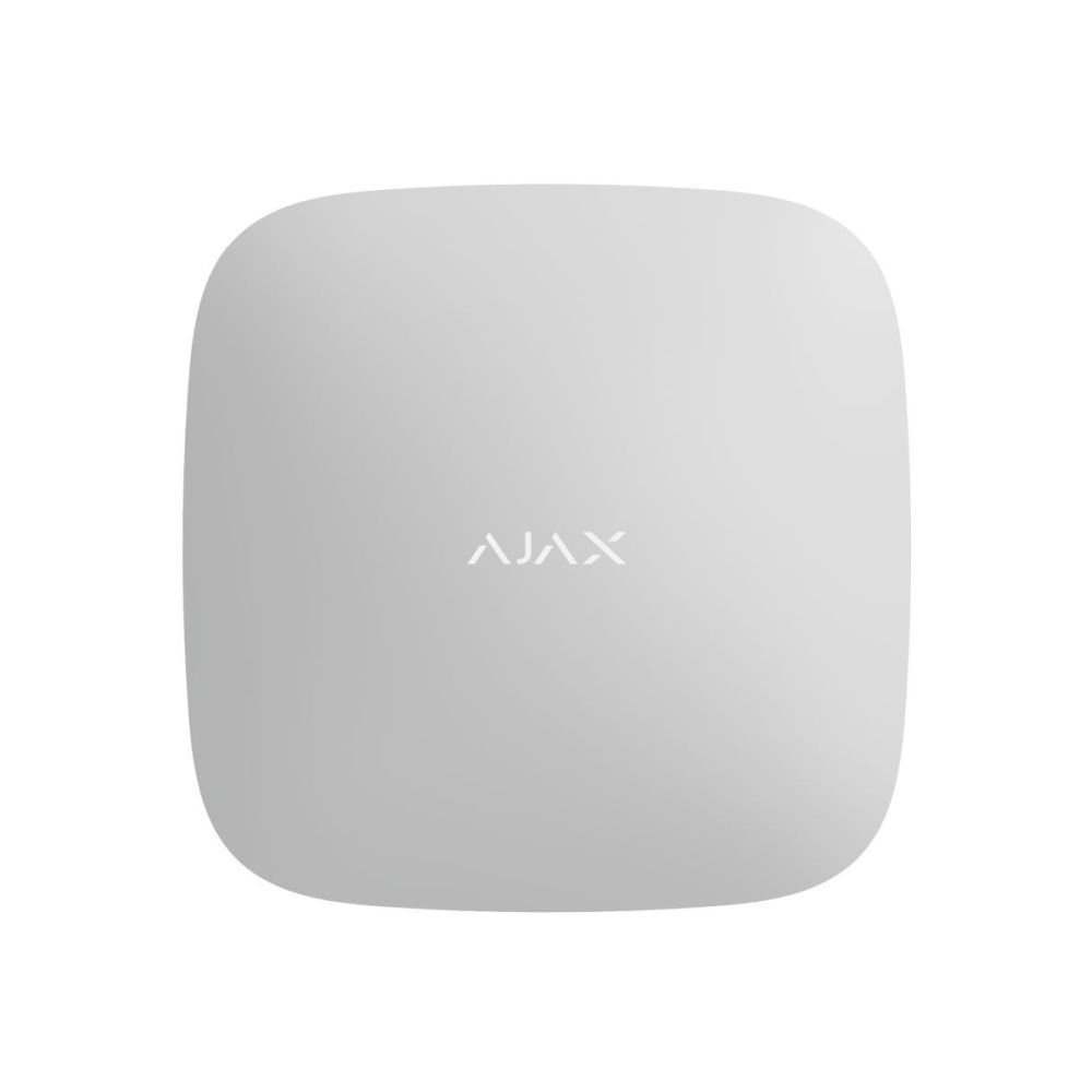 Интеллектуальная централь Ajax Hub 2 Plus (8EU/ECG) UA white с поддержкой 2 SIM-карт, LTE и Wi-Fi, поддержкой датчиков с фотофиксацией тревог