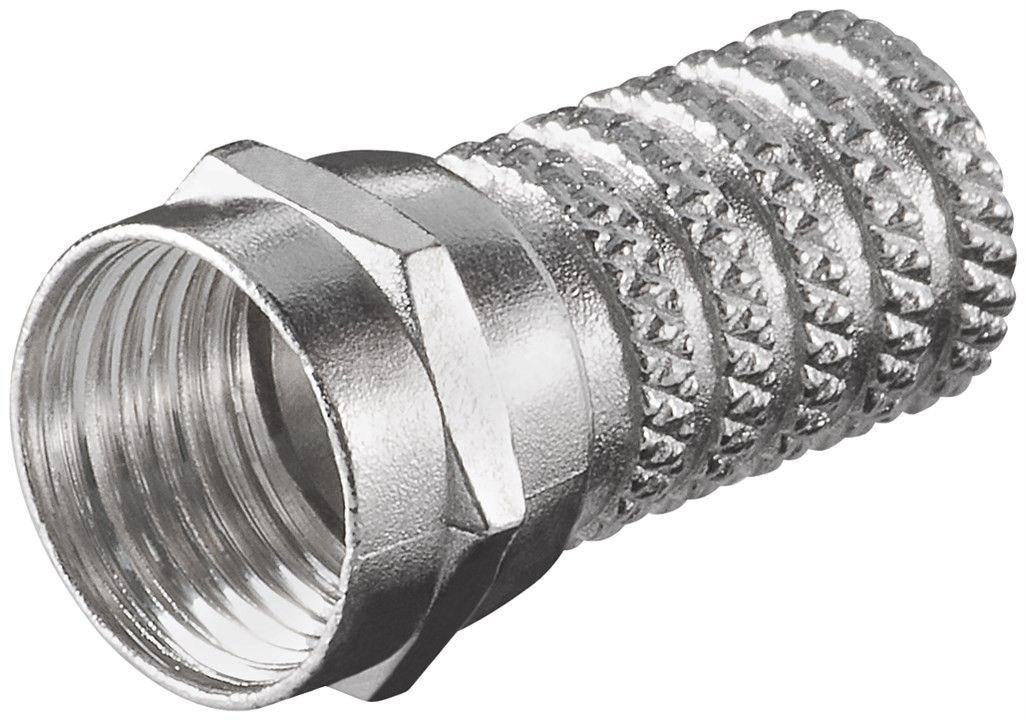 Конектор антенний Goobay FreeEnd-RF:F (конектор) /M нарізний D=6.0mm Zinc(75.05.1852)