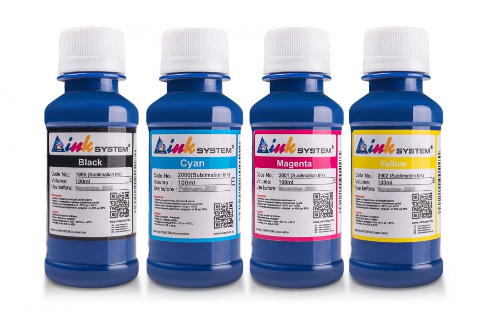 Комплект сублімаційного чорнила INKSYSTEM Epson L132 100 мл 4 шт Різнокольоровий (16624)