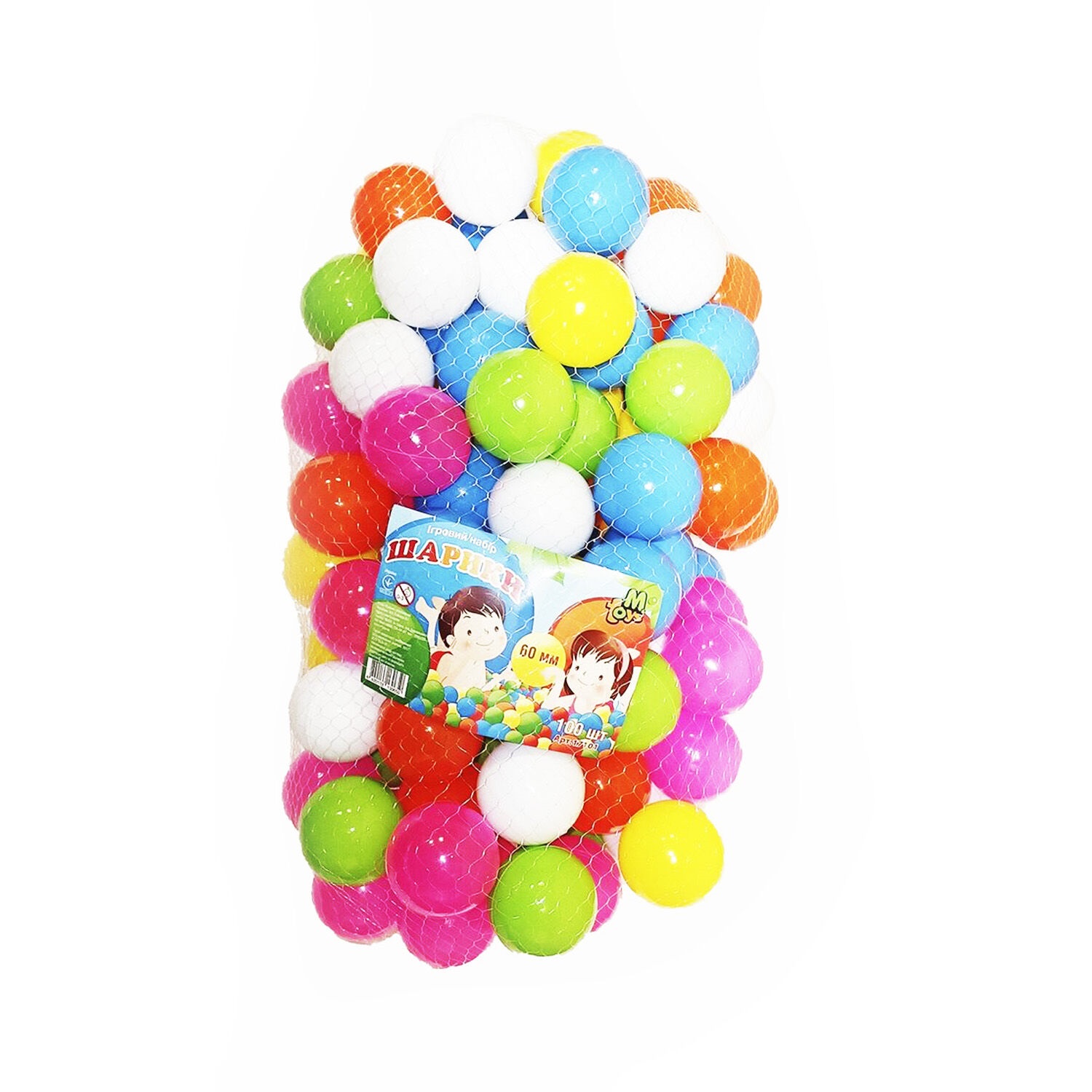 Шарики M-toys 6 см 100 шт Разноцветный (114222)