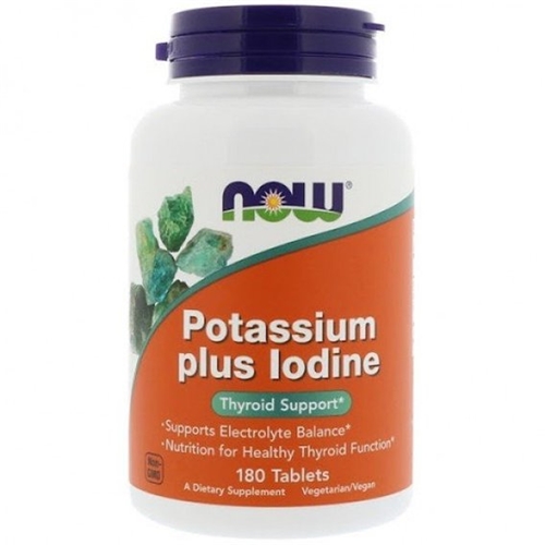 Мультиминеральный комплекс NOW Foods Potassium Plus Iodine 180 Tabs