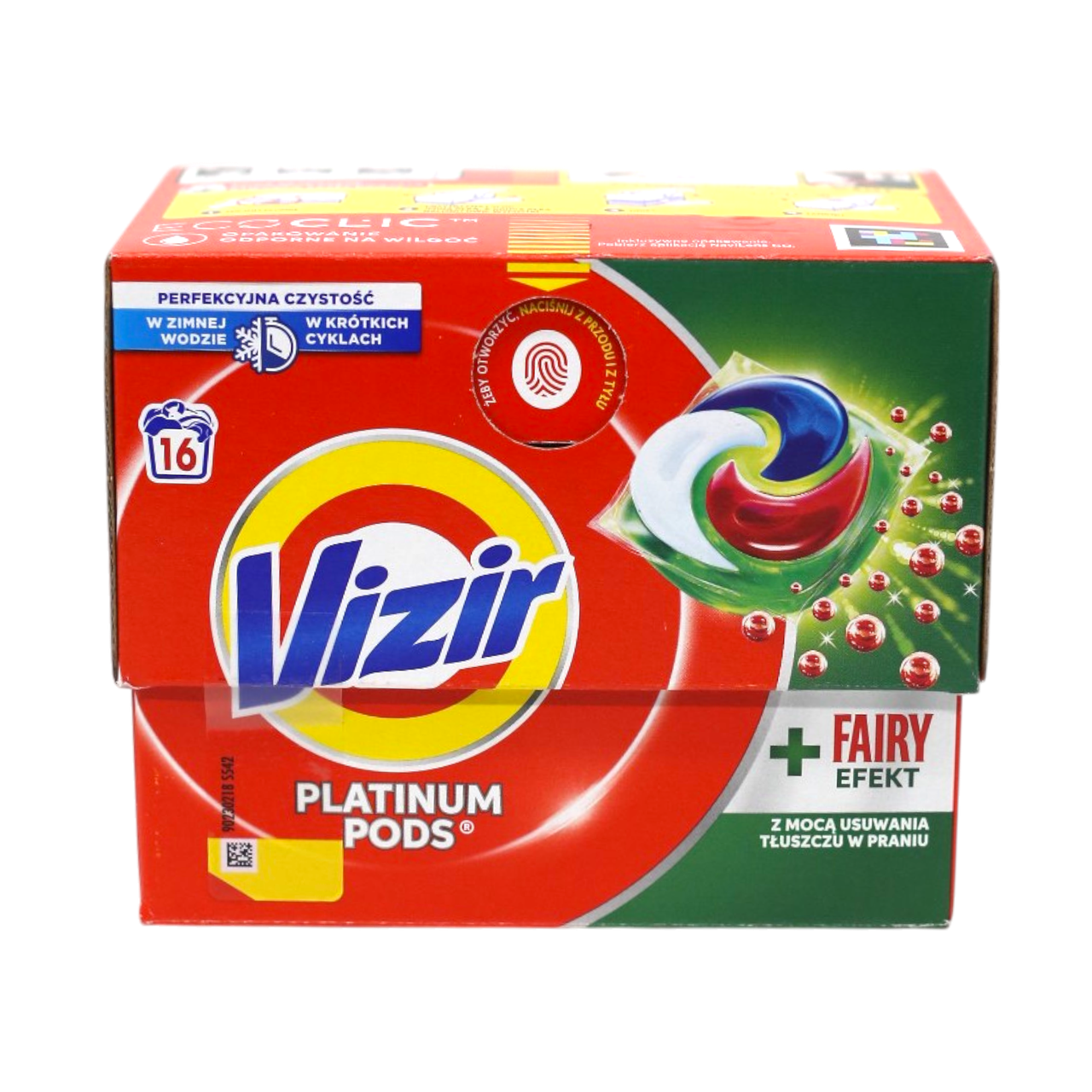 Гель-капсулы для стирки против пятен Vizir Platinum Pods Fairy Effect 16 стирок