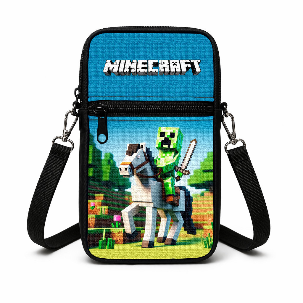 Дитяча сумка через плече з принтом Minecraft, 19×10×5 см — арт. 3015352207