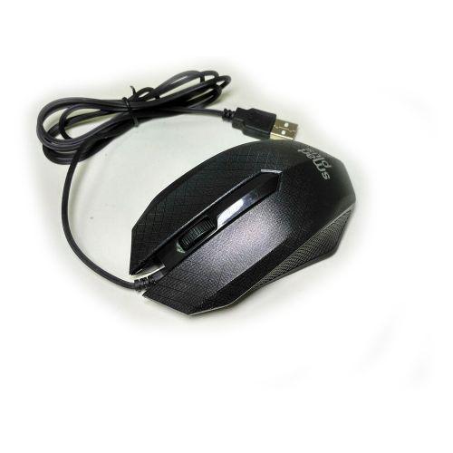 Дротова USB оптична миша SM-005 Чорна (006632)