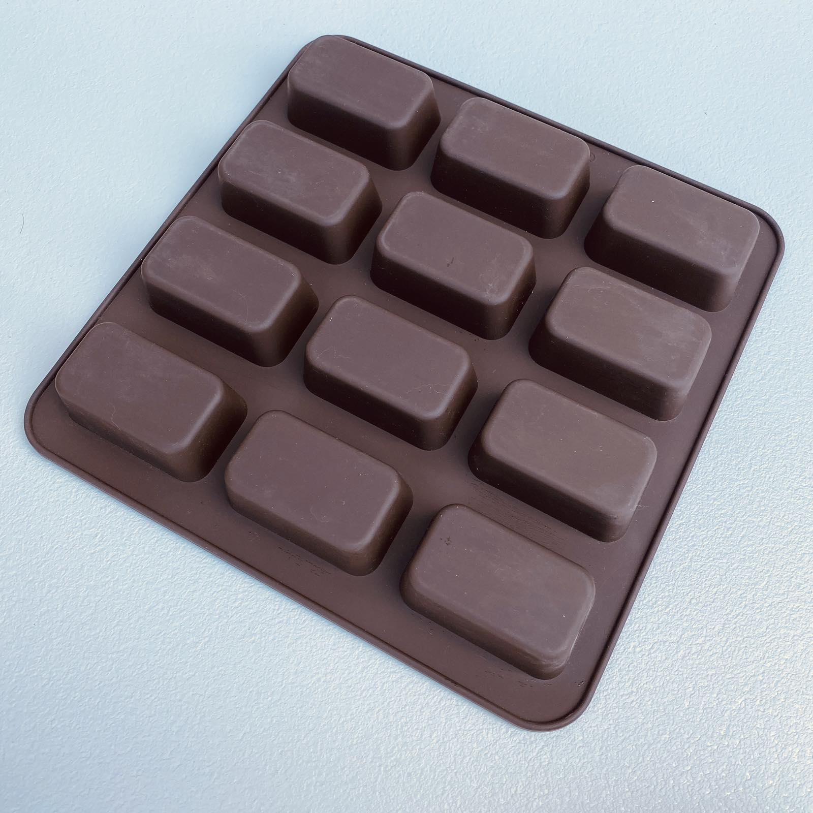 Форма силиконовая для выпечки Lessner Chef Choco 10251 квадратная 24,8х24,8х2,5 см Коричневый (22285)