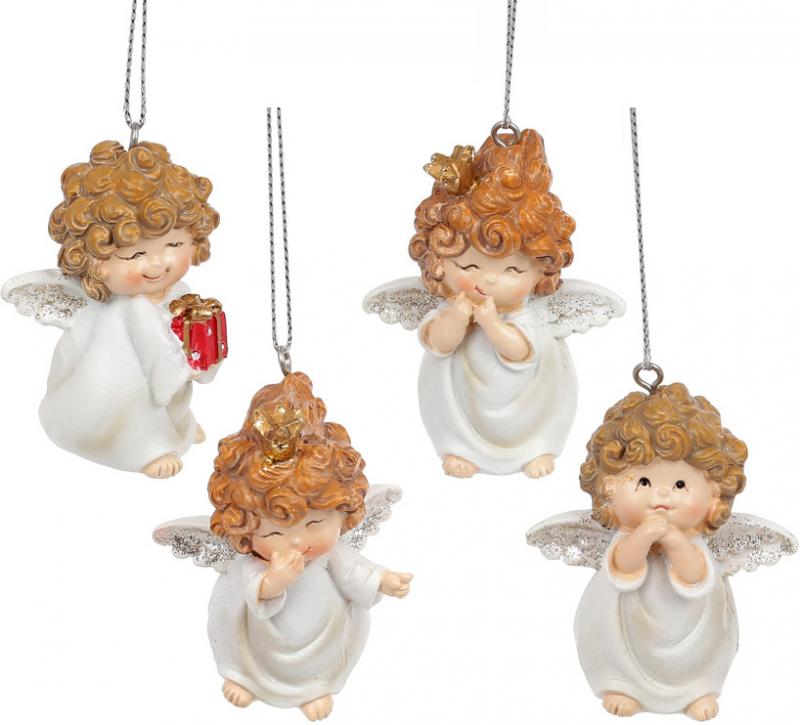 Набор игрушек-подвесок Cute Angel BonaDi 12 шт кремового-белый цвет 6 см DP219300