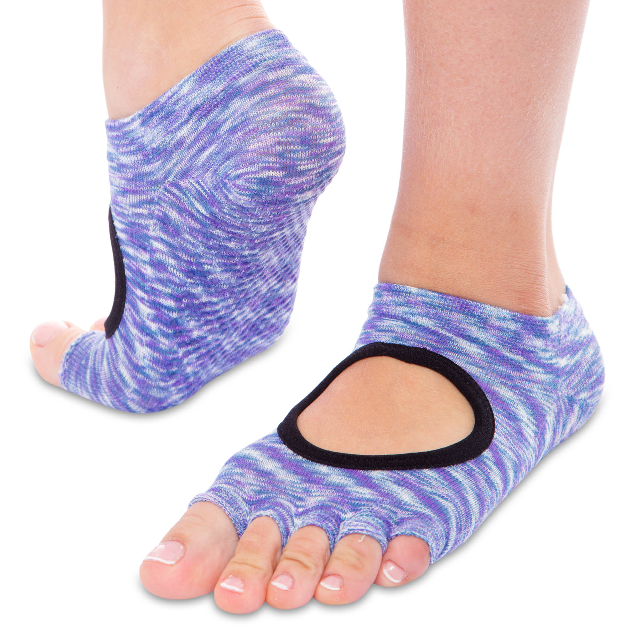 Шкарпетки для йоги з відкритими пальцями planeta-sport SP-Planeta FI-0438-1 36-41 Синій