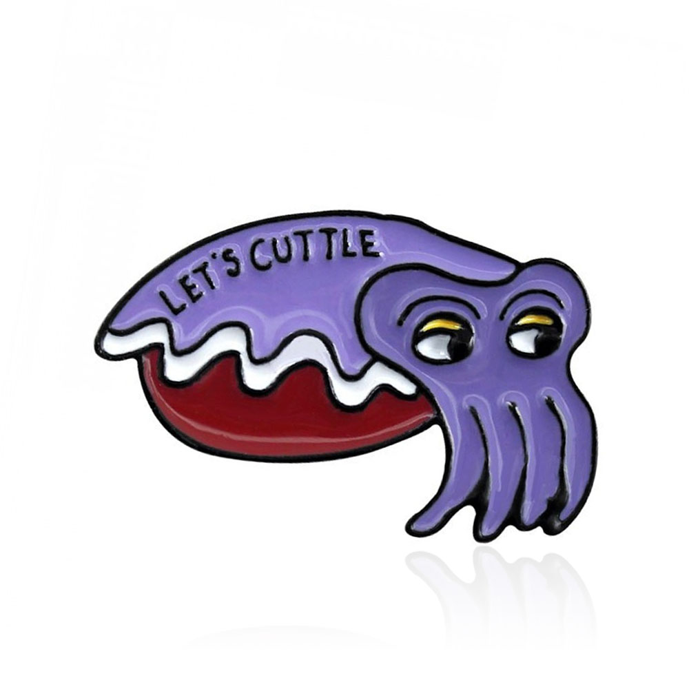 Брошь-значок BROCHE Каракатица фиолетовая BRGV112531