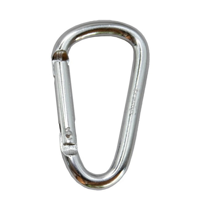 Карабин алюминиевый без муфты 6 см Tramp UTRA-300 Silver