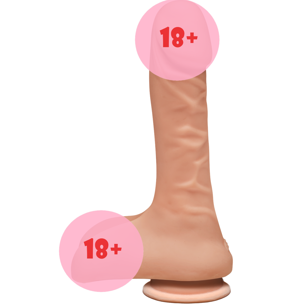 Фалоімітатор Doc Johnson The D - Super D - 9 Inch With Balls (SO1572)
