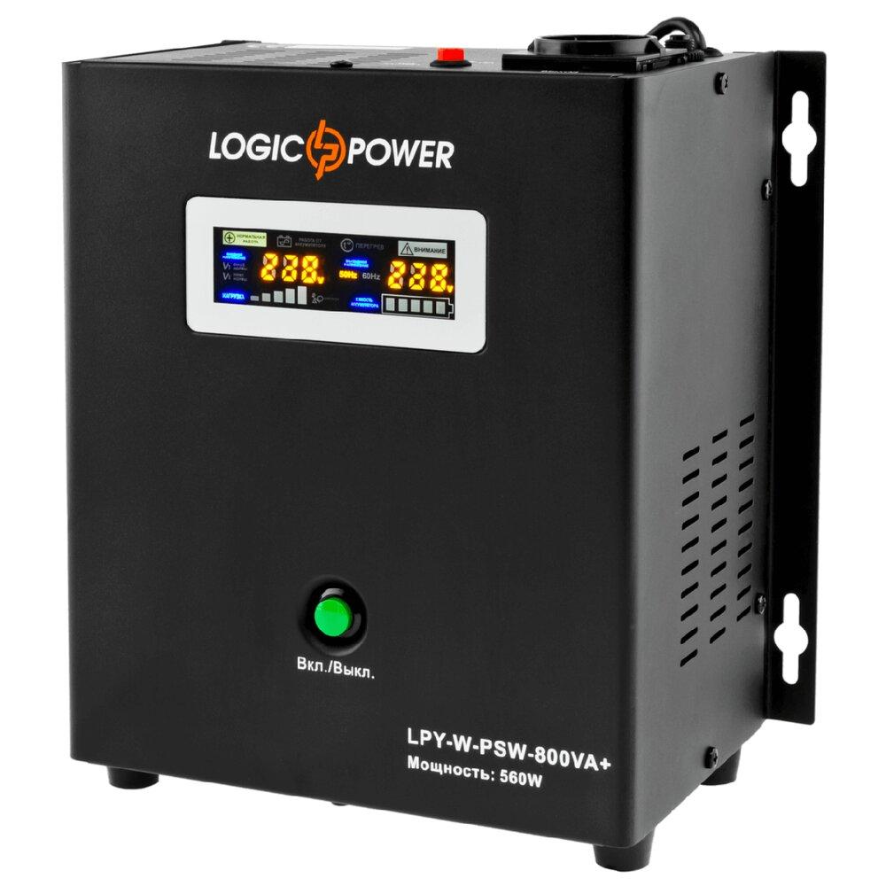 ДБЖ LogicPower LPY-W-PSW-800VA+ (560Вт) 5A/15A 12В з правильною синусоїдою