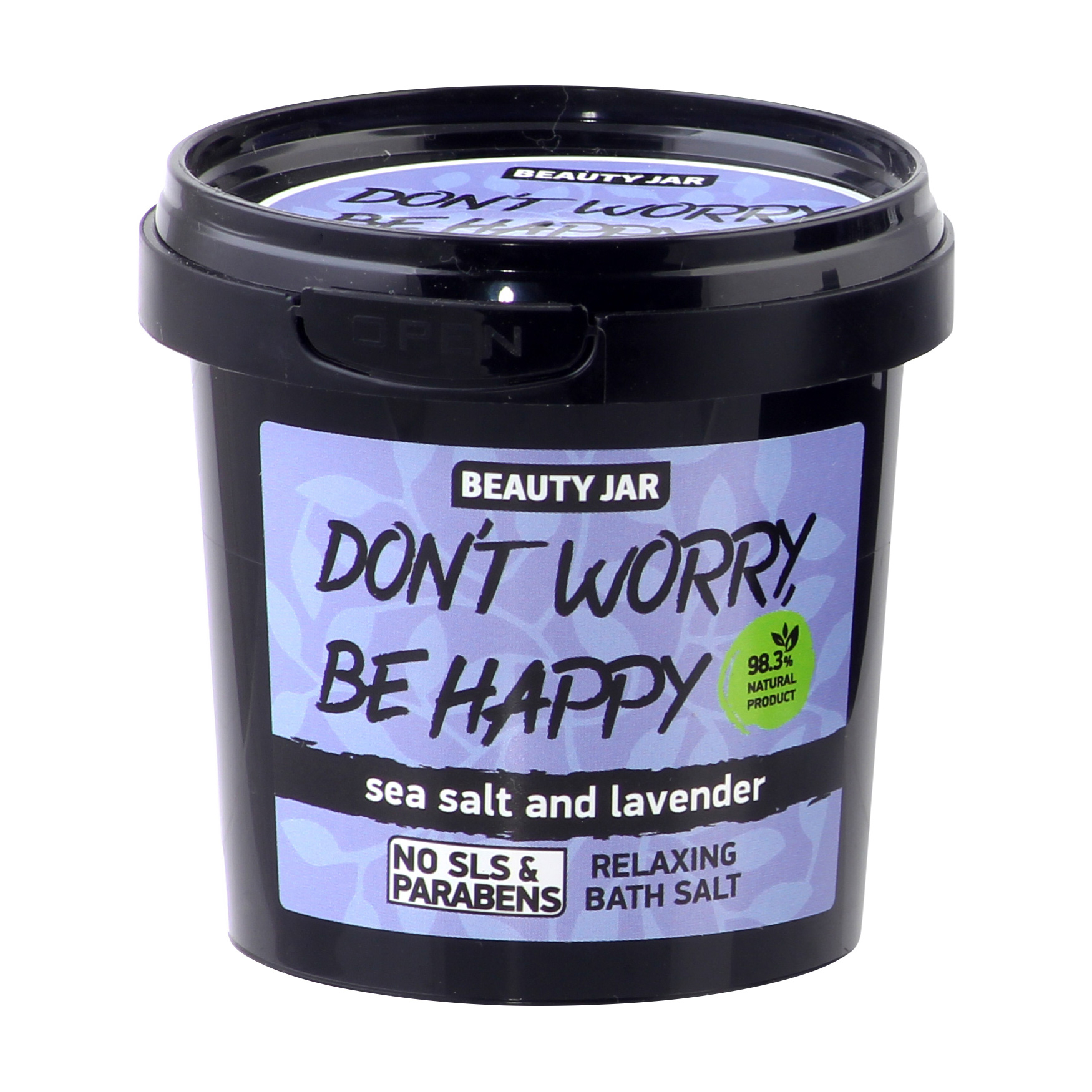 Пенистая соль для ванны Don't Worry Be Happy! Beauty Jar 200 г