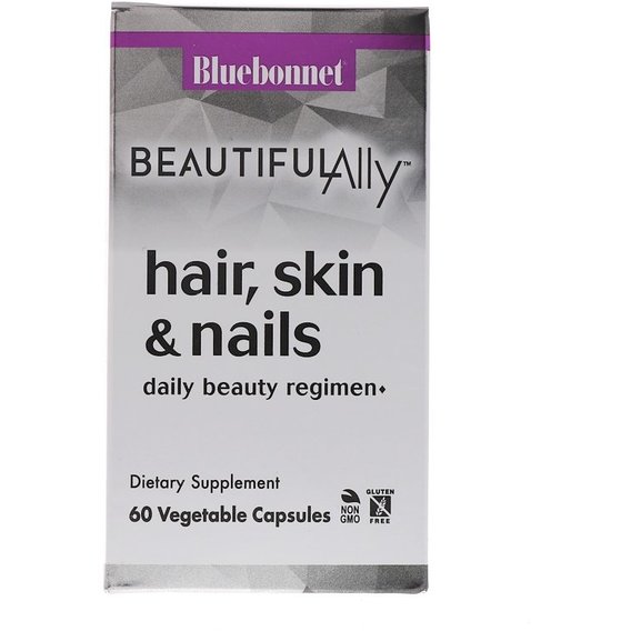 Комплекс для кожи, волос, ногтей Bluebonnet Nutrition Beautiful Ally, Hair, Skin & Nails 60 Veg Caps